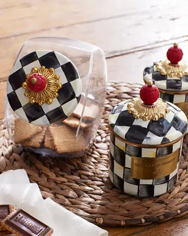 MacKenzie-Childs Courtly Check Enamel Canister | Thumbnail 5 MacKenzie-Childs Courtly Check Enamel Canister | Thumbnail 5
