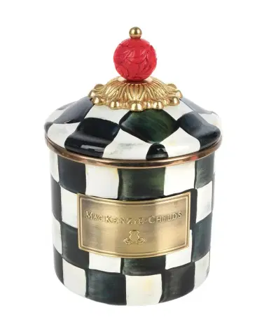 MacKenzie-Childs Courtly Check Enamel Canister | Thumbnail 1 MacKenzie-Childs Courtly Check Enamel Canister | Thumbnail 1