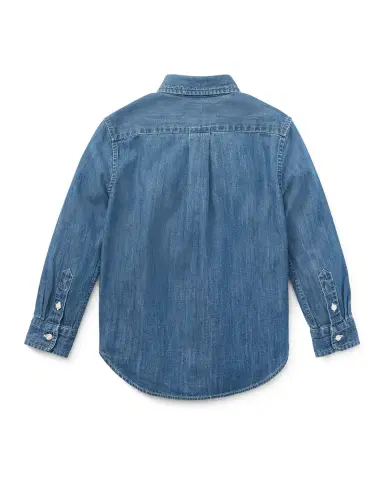 Polo Ralph Lauren Boy's Woven Chambray Shirt, Size -7 | Thumbnail 2 Polo Ralph Lauren Boy's Woven Chambray Shirt, Size -7 | Thumbnail 2