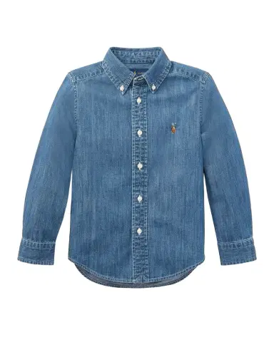 Polo Ralph Lauren Boy's Woven Chambray Shirt, Size -7 | Thumbnail 1 Polo Ralph Lauren Boy's Woven Chambray Shirt, Size -7 | Thumbnail 1