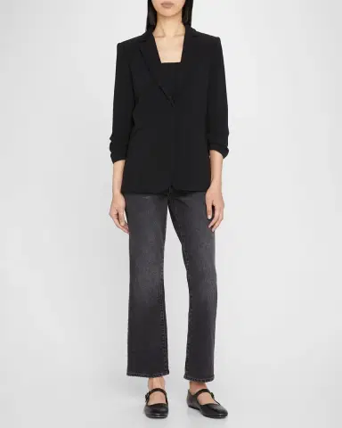 Cinq a Sept Khloe Crepe 3/4-Sleeve Blazer | Thumbnail 2 Cinq a Sept Khloe Crepe 3/4-Sleeve Blazer | Thumbnail 2