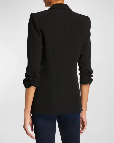 Cinq a Sept Khloe Crepe 3/4-Sleeve Blazer | Thumbnail 3 Cinq a Sept Khloe Crepe 3/4-Sleeve Blazer | Thumbnail 3