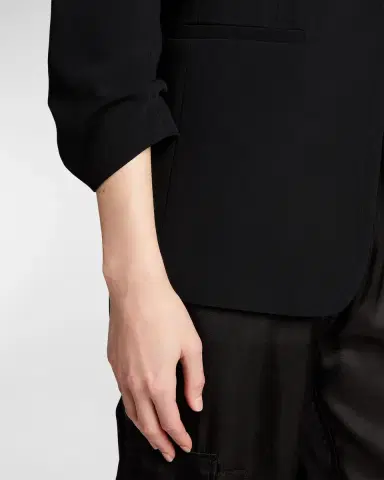 Cinq a Sept Khloe Crepe 3/4-Sleeve Blazer | Thumbnail 5 Cinq a Sept Khloe Crepe 3/4-Sleeve Blazer | Thumbnail 5