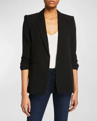 Cinq a Sept Khloe Crepe 3/4-Sleeve Blazer | Thumbnail 6 Cinq a Sept Khloe Crepe 3/4-Sleeve Blazer | Thumbnail 6