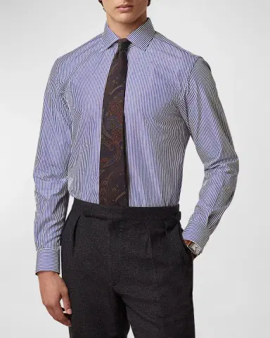 Ralph Lauren Purple Label Men's Bengal-Stripe Shirt | Thumbnail 2 Ralph Lauren Purple Label Men's Bengal-Stripe Shirt | Thumbnail 2