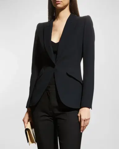 Alexander McQueen Classic Single-Breasted Suiting Blazer | Thumbnail 3 Alexander McQueen Classic Single-Breasted Suiting Blazer | Thumbnail 3