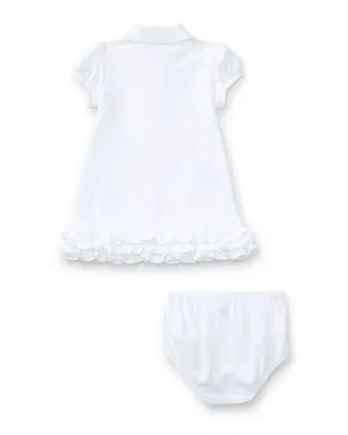 Polo Ralph Lauren Logo Embroidery Ruffle Hem Polo Dress With Bloomers | Thumbnail 2 Polo Ralph Lauren Logo Embroidery Ruffle Hem Polo Dress With Bloomers | Thumbnail 2