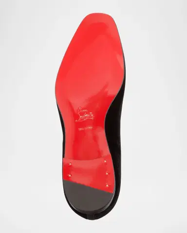 Christian Louboutin Men's Dandelion Velvet Loafers | Thumbnail 4 Christian Louboutin Men's Dandelion Velvet Loafers | Thumbnail 4
