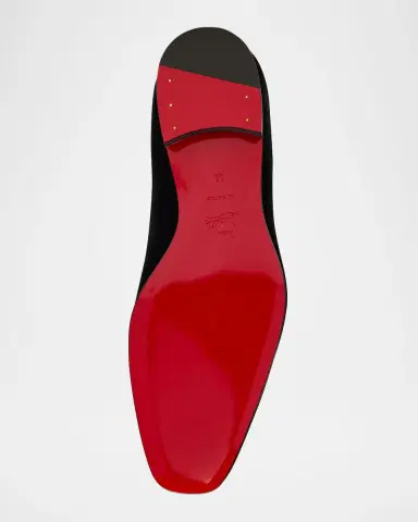 Christian Louboutin Men's Dandelion Velvet Loafers | Thumbnail 5 Christian Louboutin Men's Dandelion Velvet Loafers | Thumbnail 5