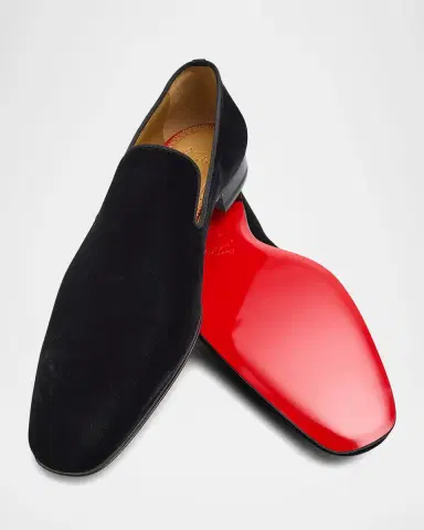 Christian Louboutin Men's Dandelion Velvet Loafers | Thumbnail 6 Christian Louboutin Men's Dandelion Velvet Loafers | Thumbnail 6