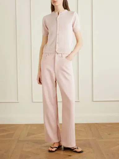 Auralee Wide-leg Silk Jeans | Thumbnail 2 Auralee Wide-leg Silk Jeans | Thumbnail 2