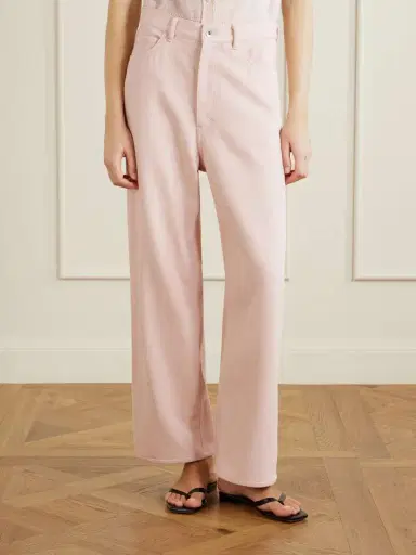 Auralee Wide-leg Silk Jeans | Thumbnail 3 Auralee Wide-leg Silk Jeans | Thumbnail 3