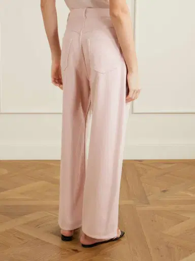 Auralee Wide-leg Silk Jeans | Thumbnail 4 Auralee Wide-leg Silk Jeans | Thumbnail 4