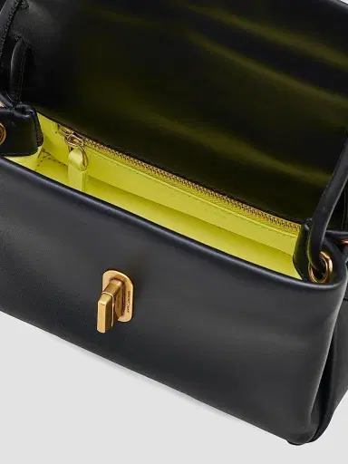 Marc Jacobs Women's The Mini Dual Leather Top Handle Bag - Black | Thumbnail 6 Marc Jacobs Women's The Mini Dual Leather Top Handle Bag - Black | Thumbnail 6