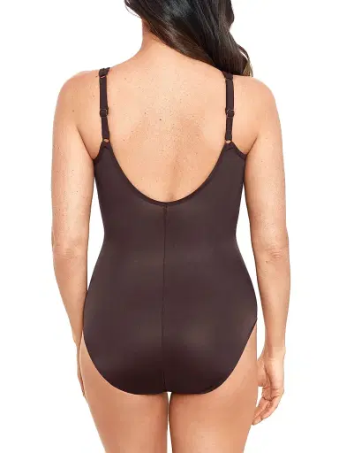 Miraclesuit Swim Women's Network Madero Ruched Criss Cross One-Piece Swimsuit - Sumatra Brown - Size 12 | Thumbnail 5 Miraclesuit Swim Women's Network Madero Ruched Criss Cross One-Piece Swimsuit - Sumatra Brown - Size 12 | Thumbnail 5