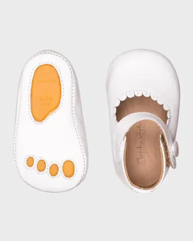 Elephantito Girl's Scalloped Leather Mary Jane | Thumbnail 2 Elephantito Girl's Scalloped Leather Mary Jane | Thumbnail 2