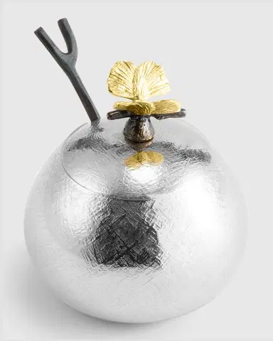 Michael Aram Butterfly Ginkgo Pot with Spoon | Thumbnail 2 Michael Aram Butterfly Ginkgo Pot with Spoon | Thumbnail 2