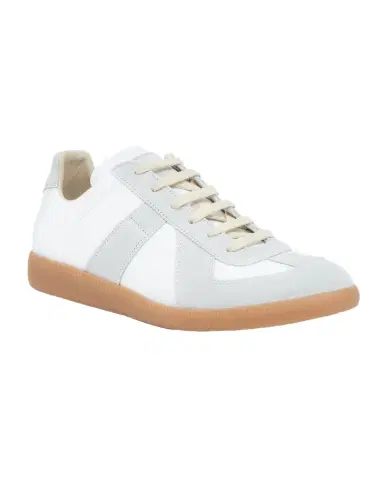 Maison Margiela Men 's Replica Leather Low-Top Sneakers | Thumbnail 1 Maison Margiela Men 's Replica Leather Low-Top Sneakers | Thumbnail 1