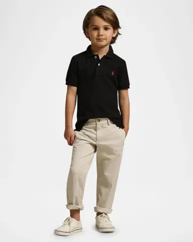 Ralph Lauren Childrenswear Boy 's Short-Sleeve Logo Embroidery Polo Shirt | Thumbnail 4 Ralph Lauren Childrenswear Boy 's Short-Sleeve Logo Embroidery Polo Shirt | Thumbnail 4