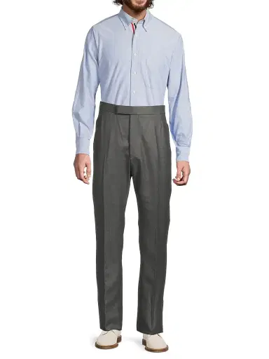 Thom Browne Men's Classic Cotton Oxford Shirt - Light Blue | Thumbnail 2 Thom Browne Men's Classic Cotton Oxford Shirt - Light Blue | Thumbnail 2
