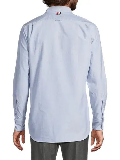 Thom Browne Men's Classic Cotton Oxford Shirt - Light Blue | Thumbnail 5 Thom Browne Men's Classic Cotton Oxford Shirt - Light Blue | Thumbnail 5