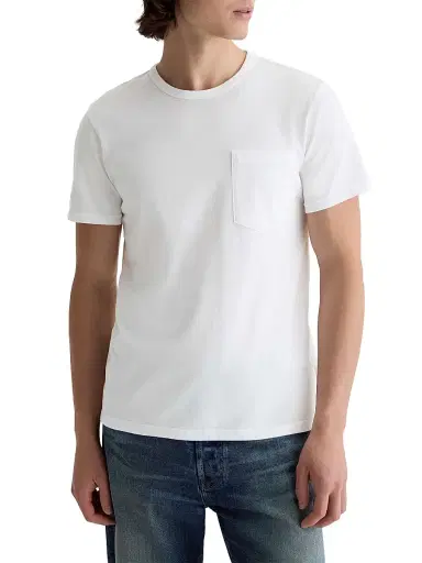 AG Jeans Men's Nick Pocket Crewneck T-Shirt - White | Thumbnail 3 AG Jeans Men's Nick Pocket Crewneck T-Shirt - White | Thumbnail 3
