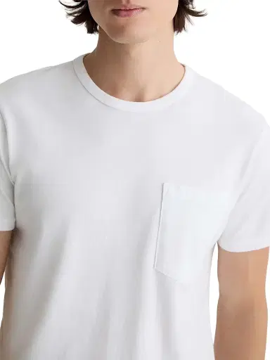 AG Jeans Men's Nick Pocket Crewneck T-Shirt - White | Thumbnail 7 AG Jeans Men's Nick Pocket Crewneck T-Shirt - White | Thumbnail 7
