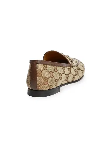 Gucci Women's New Jordaan Logo Loafers - Beige Ebony | Thumbnail 3 Gucci Women's New Jordaan Logo Loafers - Beige Ebony | Thumbnail 3