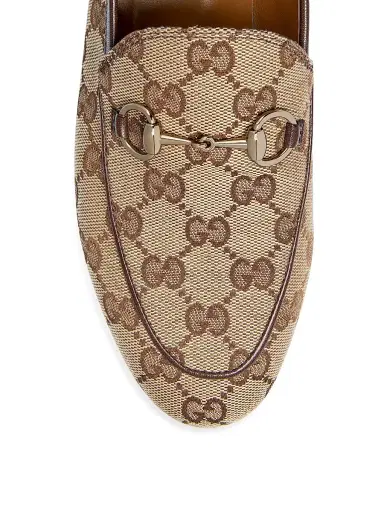 Gucci Women's New Jordaan Logo Loafers - Beige Ebony | Thumbnail 4 Gucci Women's New Jordaan Logo Loafers - Beige Ebony | Thumbnail 4