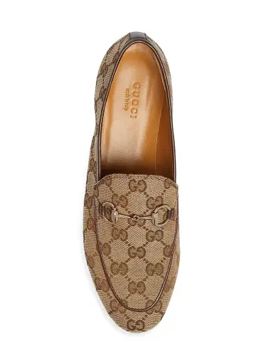 Gucci Women's New Jordaan Logo Loafers - Beige Ebony | Thumbnail 5 Gucci Women's New Jordaan Logo Loafers - Beige Ebony | Thumbnail 5