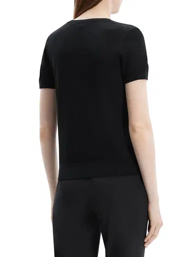 Theory Women's Basic Merino Wool T-Shirt - Black | Thumbnail 5 Theory Women's Basic Merino Wool T-Shirt - Black | Thumbnail 5