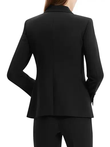 Theory Women's Slim-Fit Wool Blazer - Black | Thumbnail 5 Theory Women's Slim-Fit Wool Blazer - Black | Thumbnail 5