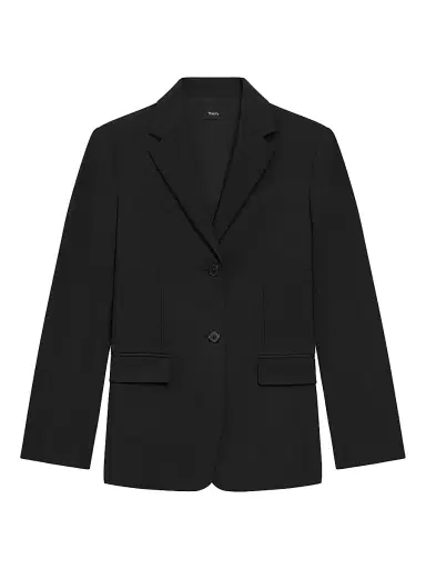 Theory Women's Slim-Fit Wool Blazer - Black | Thumbnail 1 Theory Women's Slim-Fit Wool Blazer - Black | Thumbnail 1