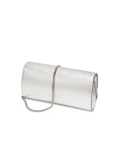 Jimmy Choo Women's Bing Metallic Leather Chain Wallet - Silver | Thumbnail 3 Jimmy Choo Women's Bing Metallic Leather Chain Wallet - Silver | Thumbnail 3