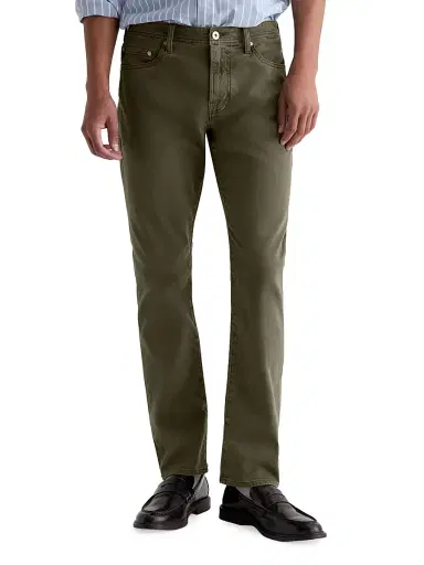 AG Jeans Men's Everett Twill Slim-Straight Pants - Sulfur Fern Springs | Thumbnail 3 AG Jeans Men's Everett Twill Slim-Straight Pants - Sulfur Fern Springs | Thumbnail 3