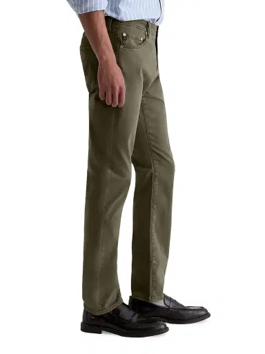AG Jeans Men's Everett Twill Slim-Straight Pants - Sulfur Fern Springs | Thumbnail 5 AG Jeans Men's Everett Twill Slim-Straight Pants - Sulfur Fern Springs | Thumbnail 5