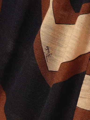 PUCCI Draped Printed Wool-blend Jersey Halterneck Maxi Dress | Thumbnail 4 PUCCI Draped Printed Wool-blend Jersey Halterneck Maxi Dress | Thumbnail 4