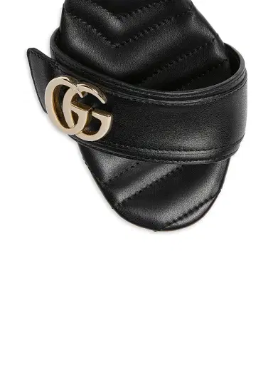 Gucci Women's New Marmont Leather Platform Sandals - Black - Size 12 | Thumbnail 5 Gucci Women's New Marmont Leather Platform Sandals - Black - Size 12 | Thumbnail 5