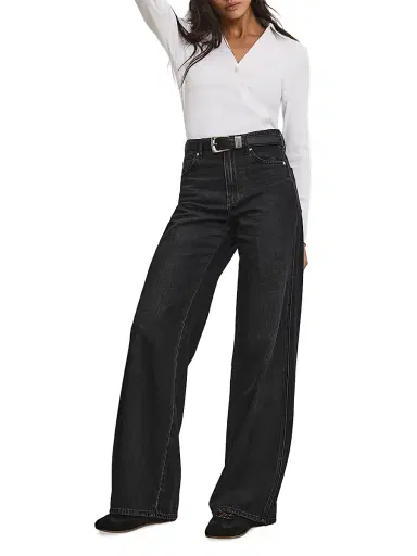 Veronica Beard Women's Brenner Cotton Asymmetric Shirt - White | Thumbnail 2 Veronica Beard Women's Brenner Cotton Asymmetric Shirt - White | Thumbnail 2