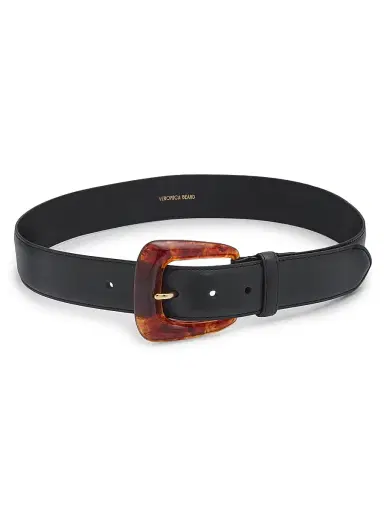 Veronica Beard Women's Resin-Arch Leather Belt | Thumbnail 1 Veronica Beard Women's Resin-Arch Leather Belt | Thumbnail 1