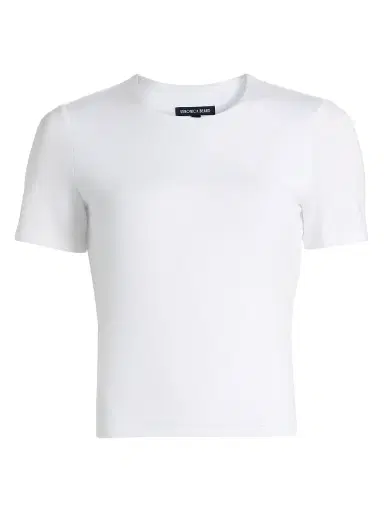 Veronica Beard Women's Benedict Slim-Fit T-Shirt - White - Size Large | Thumbnail 1 Veronica Beard Women's Benedict Slim-Fit T-Shirt - White - Size Large | Thumbnail 1