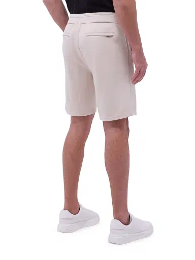 Bugatchi Men's Pleated Soft Touch Shorts - Almond | Thumbnail 4 Bugatchi Men's Pleated Soft Touch Shorts - Almond | Thumbnail 4