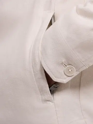 Bugatchi Men's Linen-Blend Shirt Jacket - Ivory - Size Large | Thumbnail 6 Bugatchi Men's Linen-Blend Shirt Jacket - Ivory - Size Large | Thumbnail 6