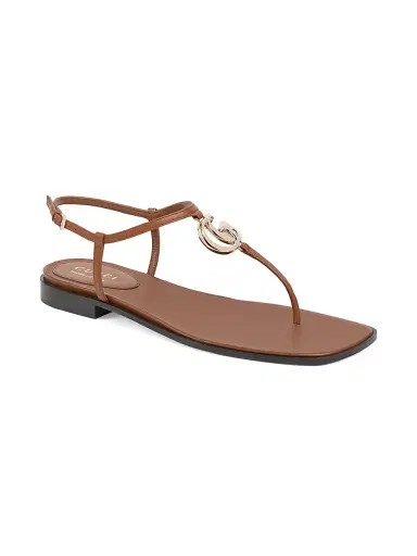 Gucci Women's New Marmont Leather T-Strap Sandals - Light Brown - Size 7 | Thumbnail 2 Gucci Women's New Marmont Leather T-Strap Sandals - Light Brown - Size 7 | Thumbnail 2
