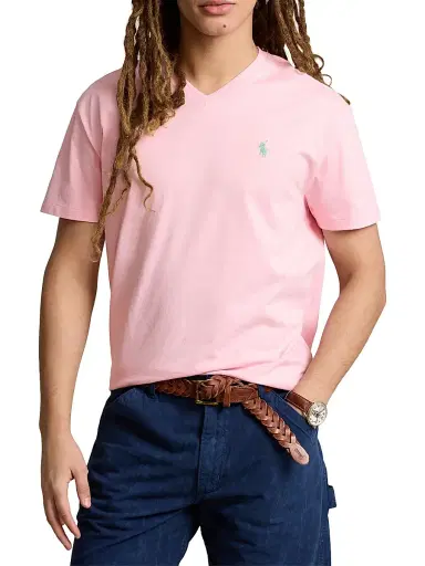 Polo Ralph Lauren Men's Logo Cotton T-Shirt - Garden Pink | Thumbnail 3 Polo Ralph Lauren Men's Logo Cotton T-Shirt - Garden Pink | Thumbnail 3