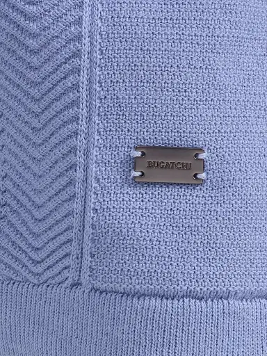 Bugatchi Men's Button-Front Cotton Sweater - Air Blue | Thumbnail 6 Bugatchi Men's Button-Front Cotton Sweater - Air Blue | Thumbnail 6