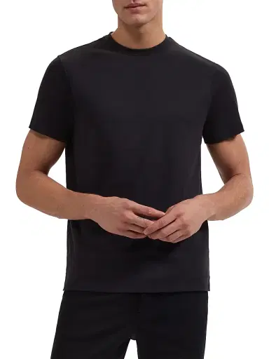 Bugatchi Men's Hank Crewneck Pima Cotton T-Shirt | Thumbnail 3 Bugatchi Men's Hank Crewneck Pima Cotton T-Shirt | Thumbnail 3