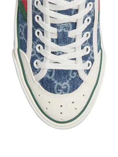 Gucci Women's Tennis 1977 Denim Low-Top Sneakers - Medium Blue | Thumbnail 4 Gucci Women's Tennis 1977 Denim Low-Top Sneakers - Medium Blue | Thumbnail 4