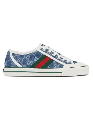 Gucci Women's Tennis 1977 Denim Low-Top Sneakers - Medium Blue | Thumbnail 1 Gucci Women's Tennis 1977 Denim Low-Top Sneakers - Medium Blue | Thumbnail 1