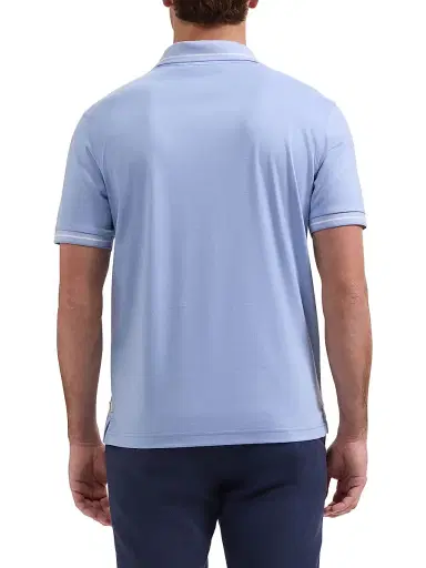 Bugatchi Men's Johnny Collar Polo Shirt | Thumbnail 4 Bugatchi Men's Johnny Collar Polo Shirt | Thumbnail 4